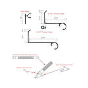 Bahama Hardware Kit, 2 3/8