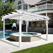 12 x 12 ft. Regency Pergola, White Vinyl