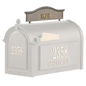 Whitehall Products Personalized Mailbox Topper Plaque